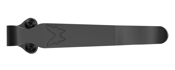 Black Split Arrow 2-Hole Deep Carry Pocket Clip - Top View | Benchmade Knife Co.