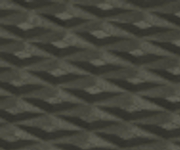 Custom right handle component with dark grey geometric diamond pattern, close-up view.
