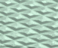 Left handle component featuring a repeating geometric diamond pattern in muted green and grey tones.