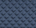 Dark blue left handle component with embossed chevron pattern texture