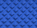 Blue CSTM Left Handle component featuring a repeating dark blue chevron pattern on a textured surface.