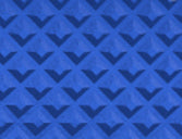 Blue CSTM Left Handle component featuring a repeating dark blue chevron pattern on a textured surface.