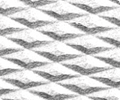 Custom left handle component, silver with a diagonal textured pattern.