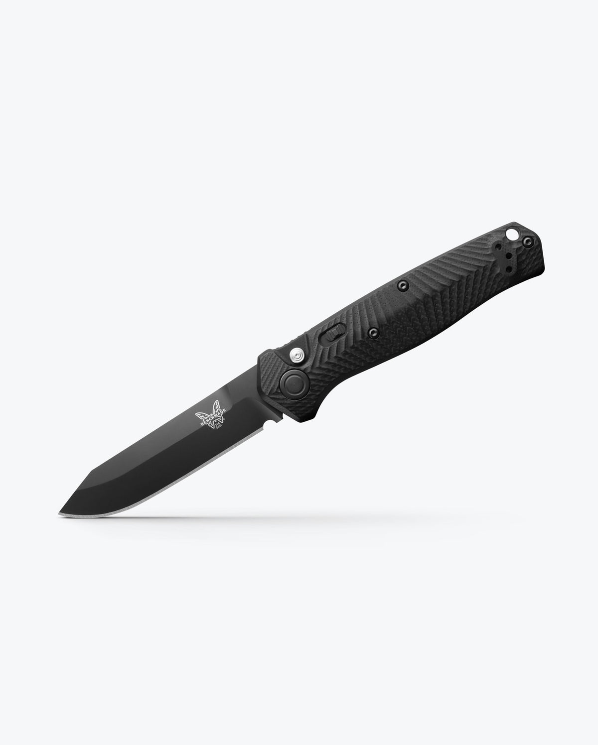 Benchmade Mediator Black G10 Tactical Knife - Side Profile Open | Benchmade Knife Co.