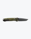 Benchmade Bailout Woodland Green Aluminum Tactical Knife - Open Opposite Side View | Benchmade Knife Co.