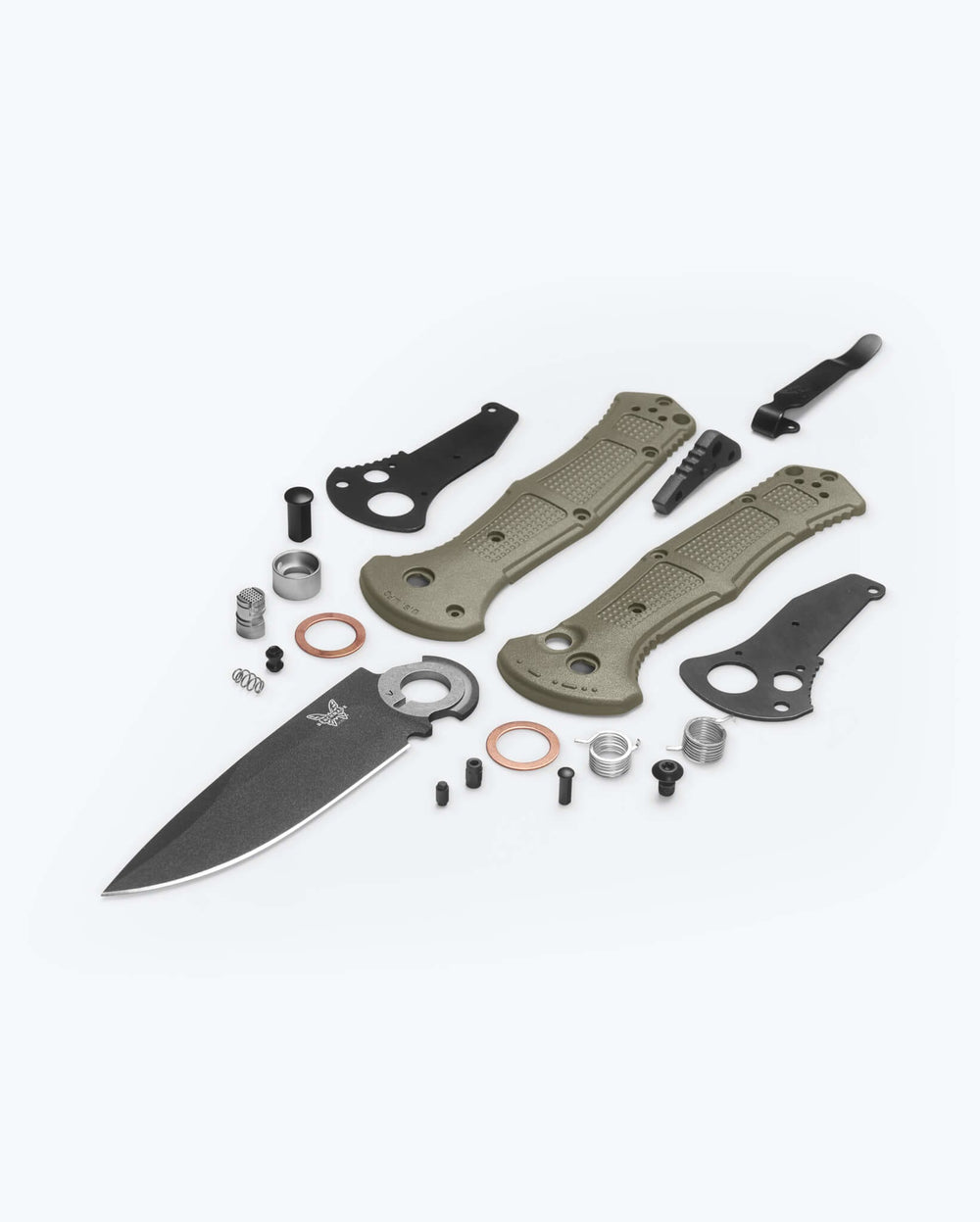 Eighth product image showing an exploded view of the knife