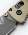 Bugout® Ranger Green Grivory® - AXIS Lock mechanism close-up detail | Benchmade Knife Co.