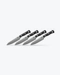 Table Knife Set | Black G10 - Four kitchen knives angled side profile | Benchmade Knife Co.