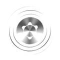 Silver barrel spacer with star-shaped hex socket, shown from a top-down angle.