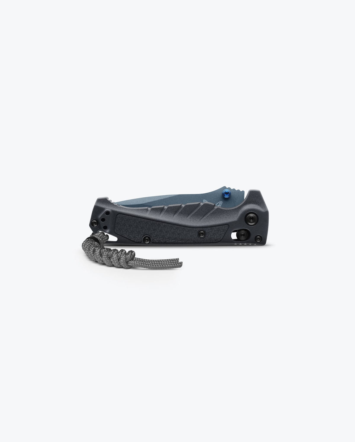 Mini Adira™ Tempest Gray Drop-Point - Closed Front View | Benchmade Knife Co.