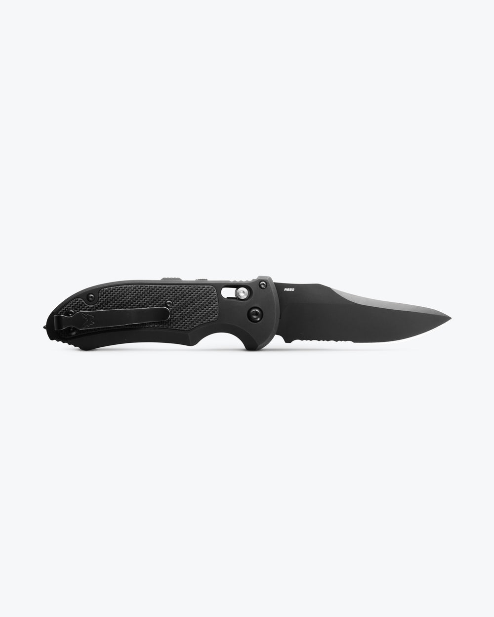 Auto Triage® Black Aluminum & G10 - Back Side Opened | Benchmade Knife Co.