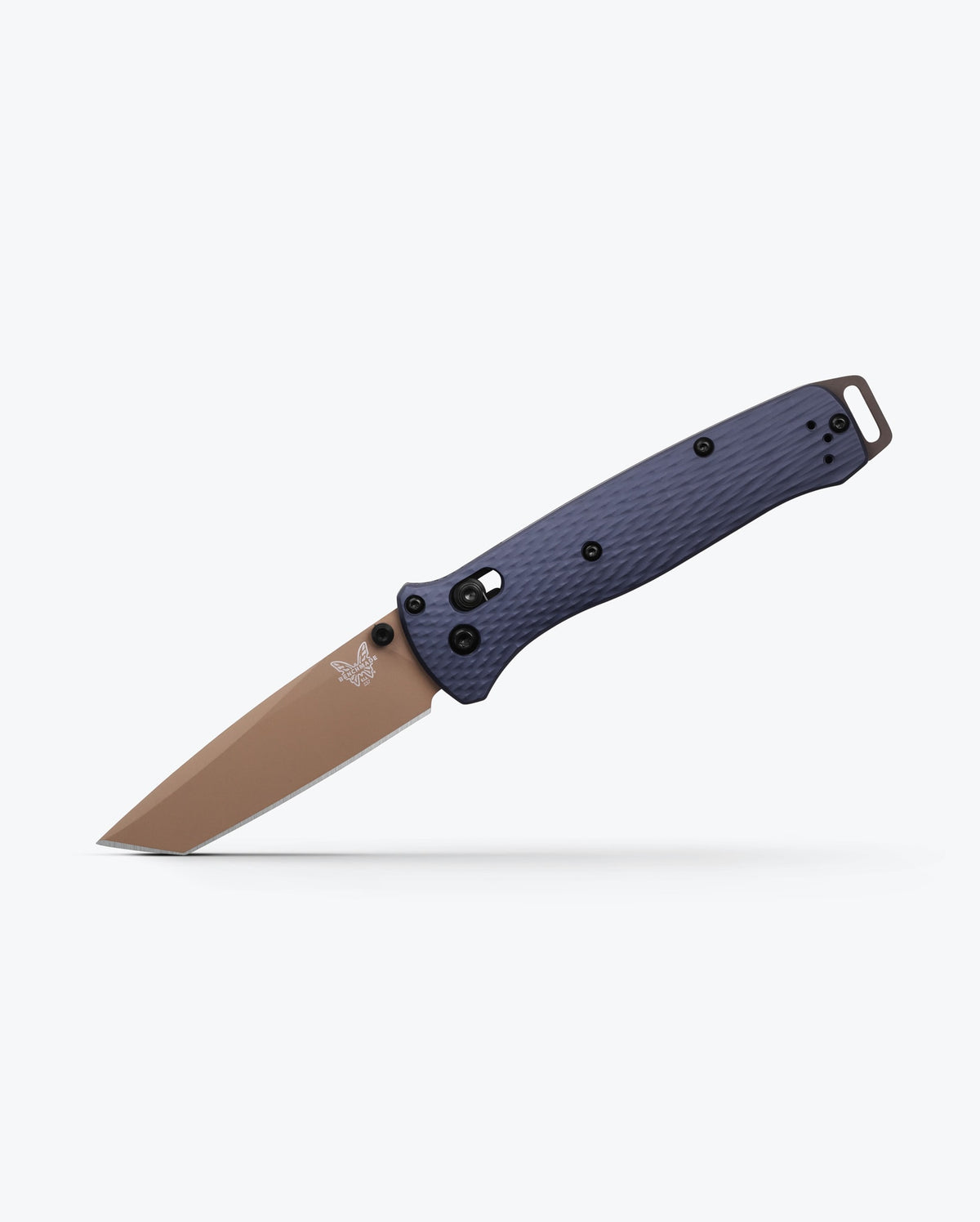 Bailout® Crater Blue Aluminum - Angled Profile Open | Benchmade Knife Co.