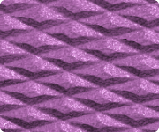 Purple textured component with diagonal ribbed pattern and shimmering finish.