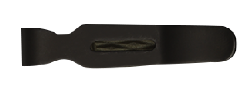 Black Oxide Mini Deep Carry Pocket Clip - Top View | Benchmade Knife Co.